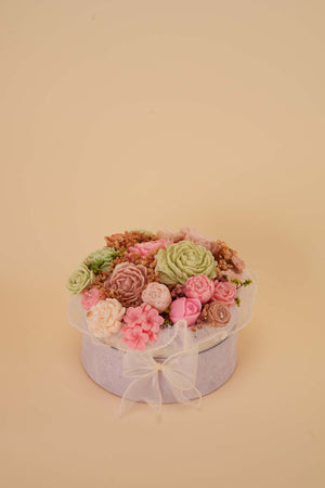 Pastel Garden Candle Flower Box
