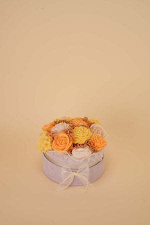 Golden Sunshine Candle Flower Box