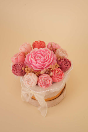 Floral candle box