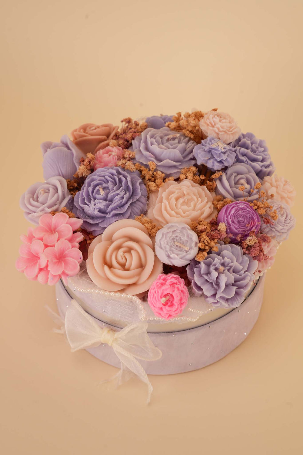 Floral candle box