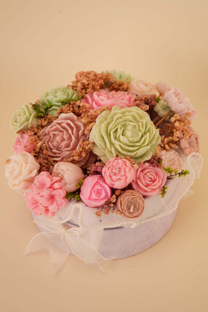 Pastel Garden Candle Flower Box