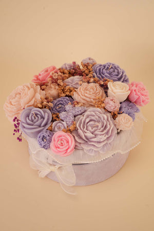Floral candle box