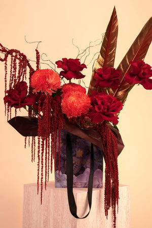 Crimson Royalty Bag Arrangement