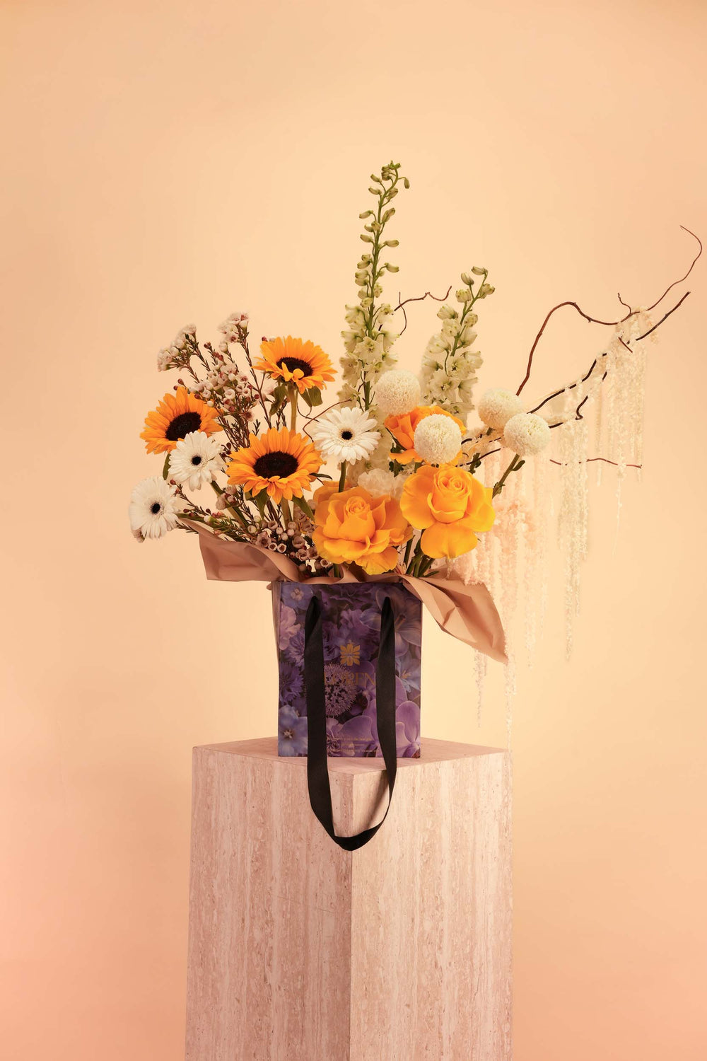 Golden Solstice Bag Arrangement