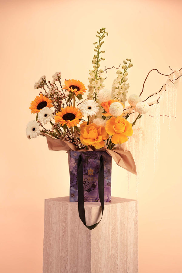 Golden Solstice Bag Arrangement