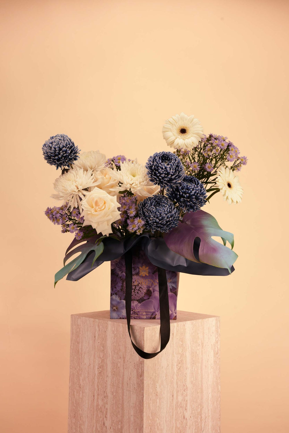 The Midnight Indigo Bag Arrangement