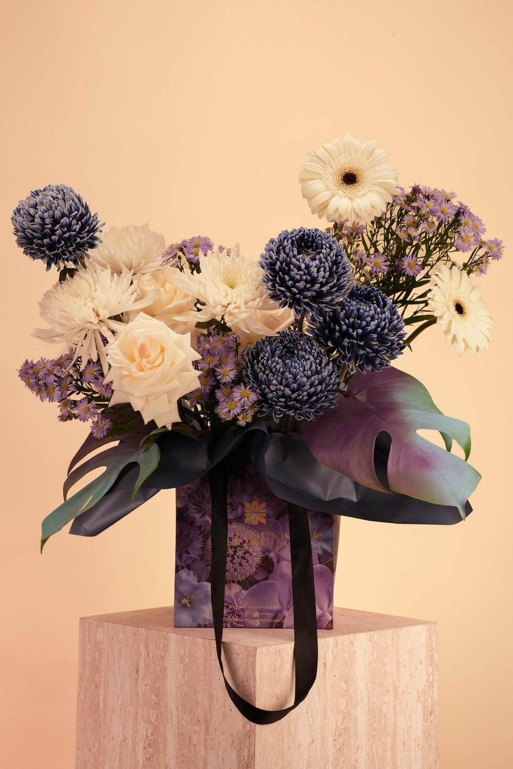 The Midnight Indigo Bag Arrangement