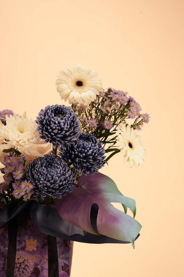 The Midnight Indigo Bag Arrangement