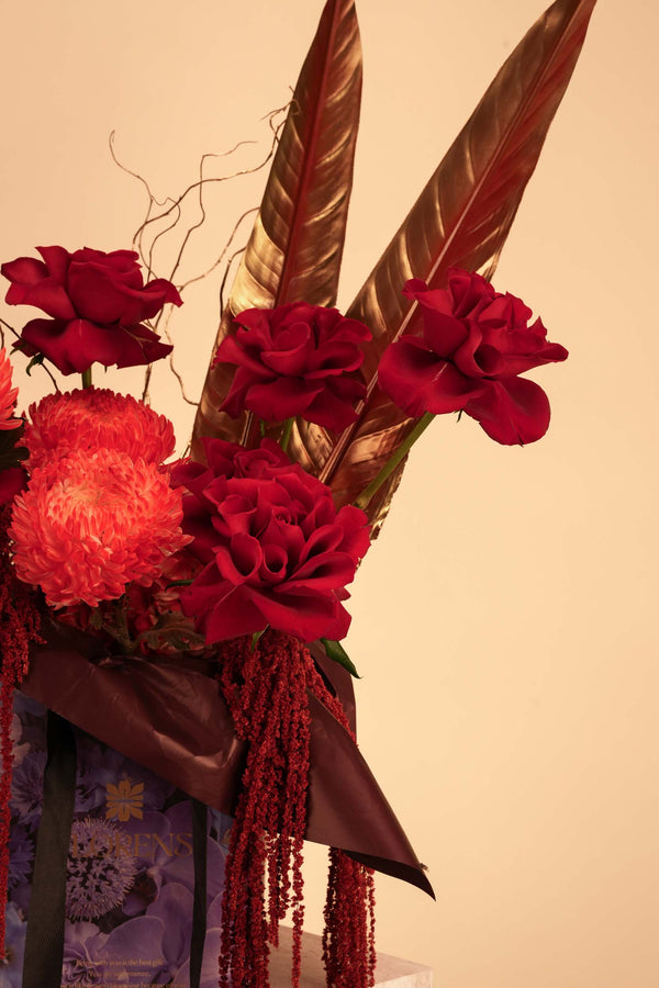 Crimson Royalty Bag Arrangement