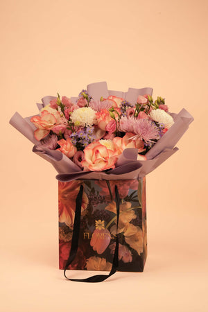 The Grand Sunset Velvet Large Bag Arrangement