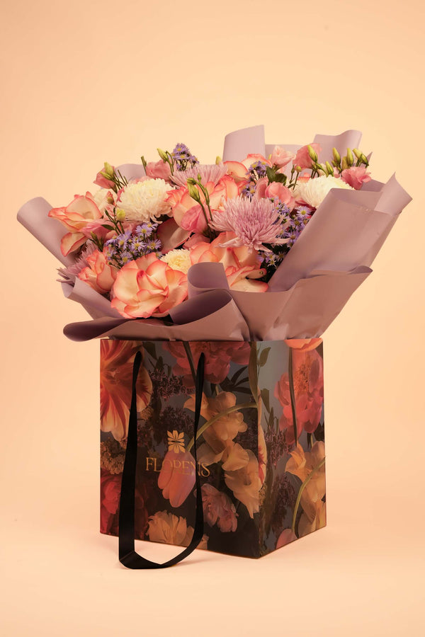 The Grand Sunset Velvet Large Bag Arrangement