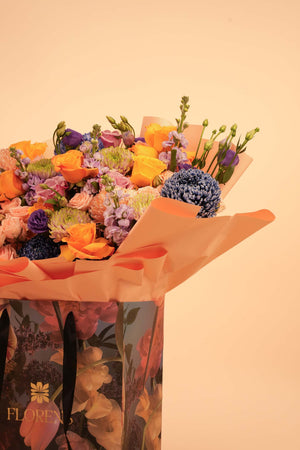 The Sunset Indigo Horizon Large bag Arrangement