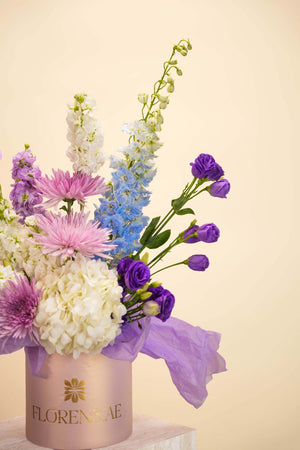 Lavender Charm Flower Basket