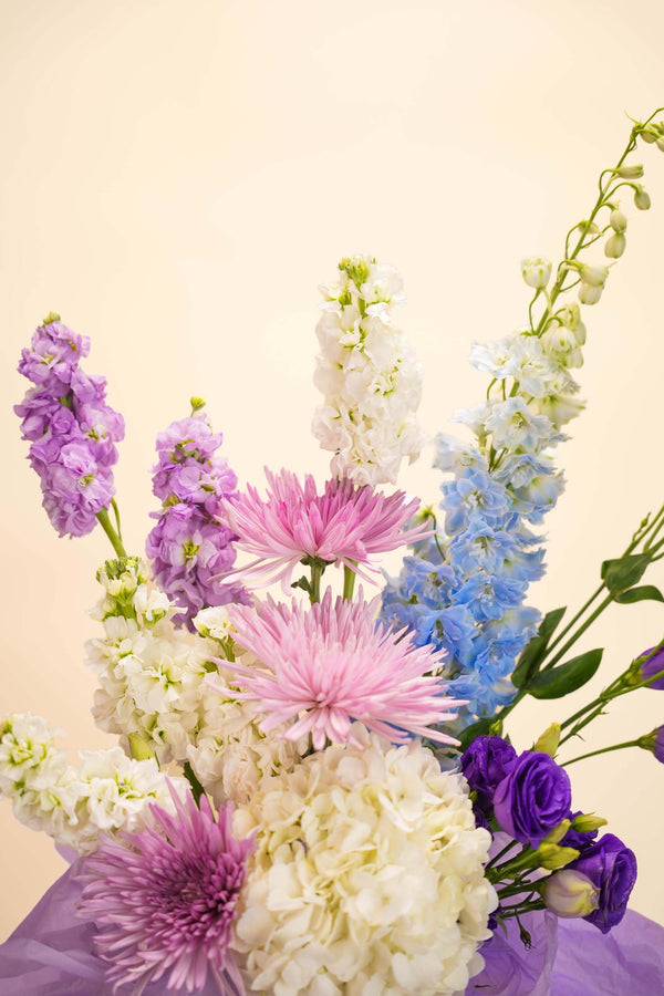 Lavender Charm Flower Basket