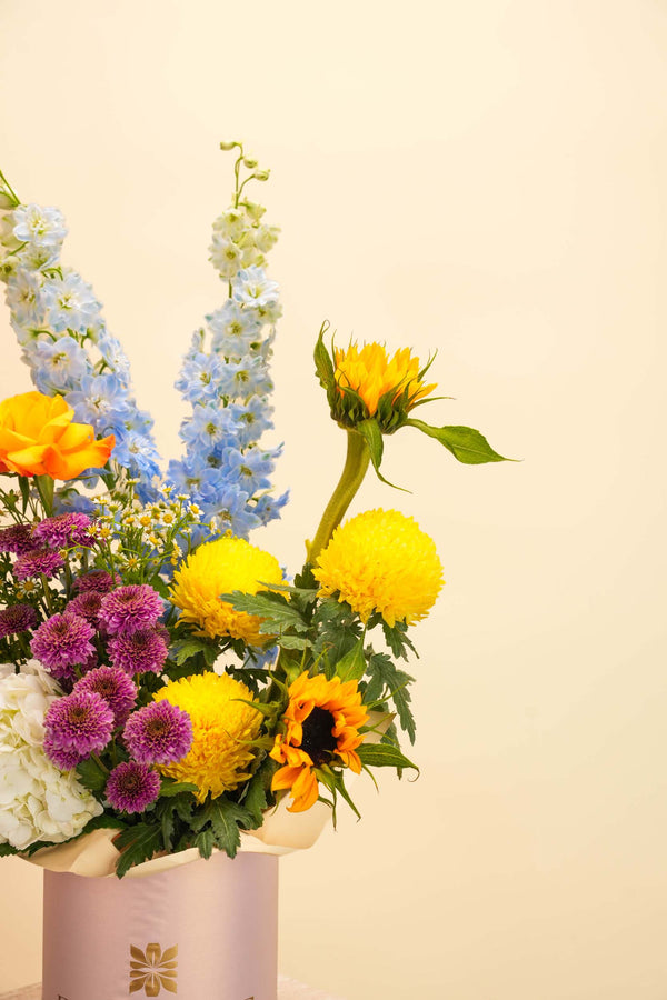 Sunshine Bloom Flower Basket