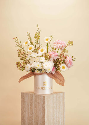 Blush Grace Flower Basket
