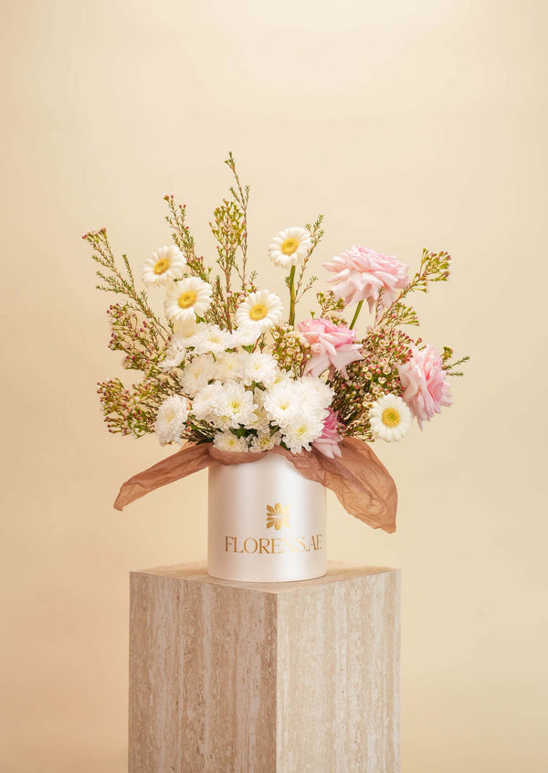 Blush Grace Flower Basket