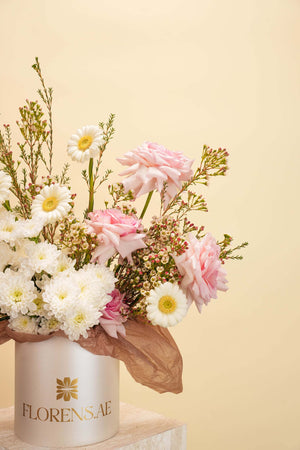 Blush Grace Flower Basket