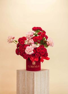 Ruby Rose Flower Basket