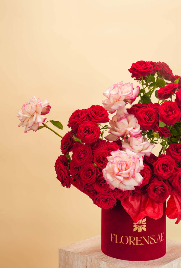 Ruby Rose Flower Basket