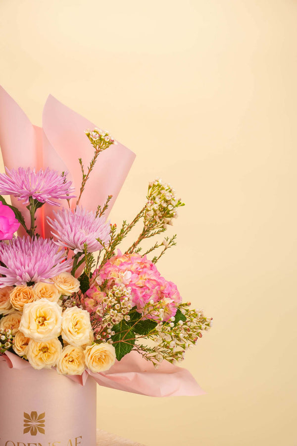 Blush Flower Basket