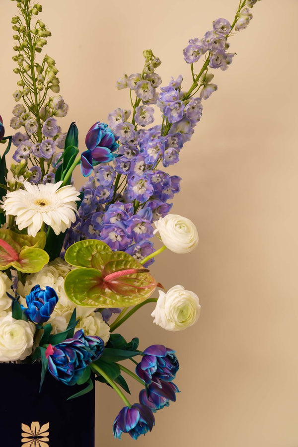Royal Azure Floral Box